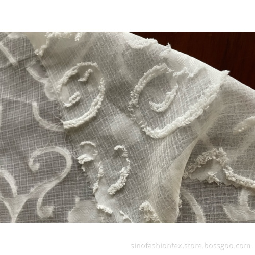 Rambut baru memotong desain jacquard di polyester untuk kemeja wanita di musim panas
